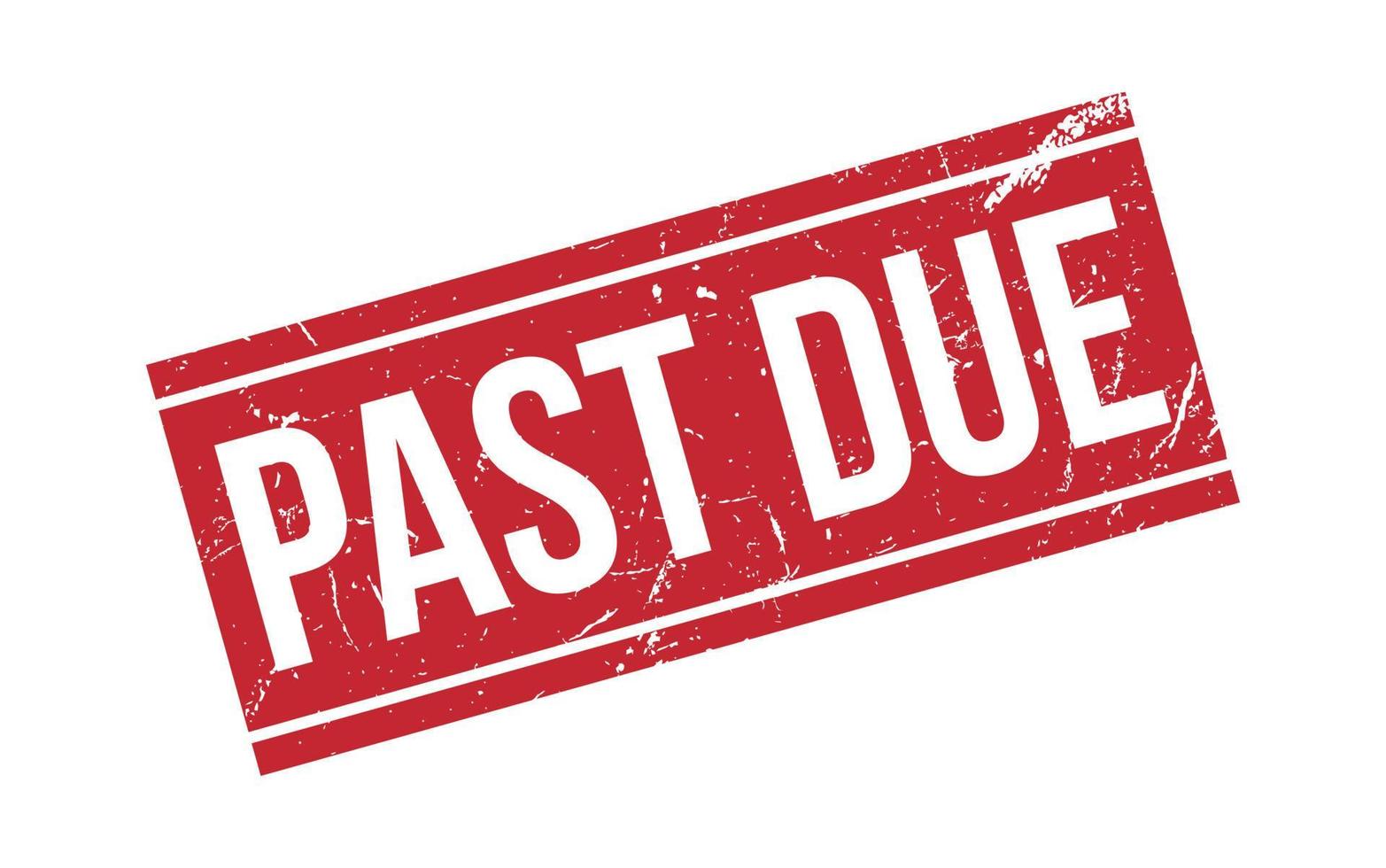 Past Due Stamp Seal Vector Illustration