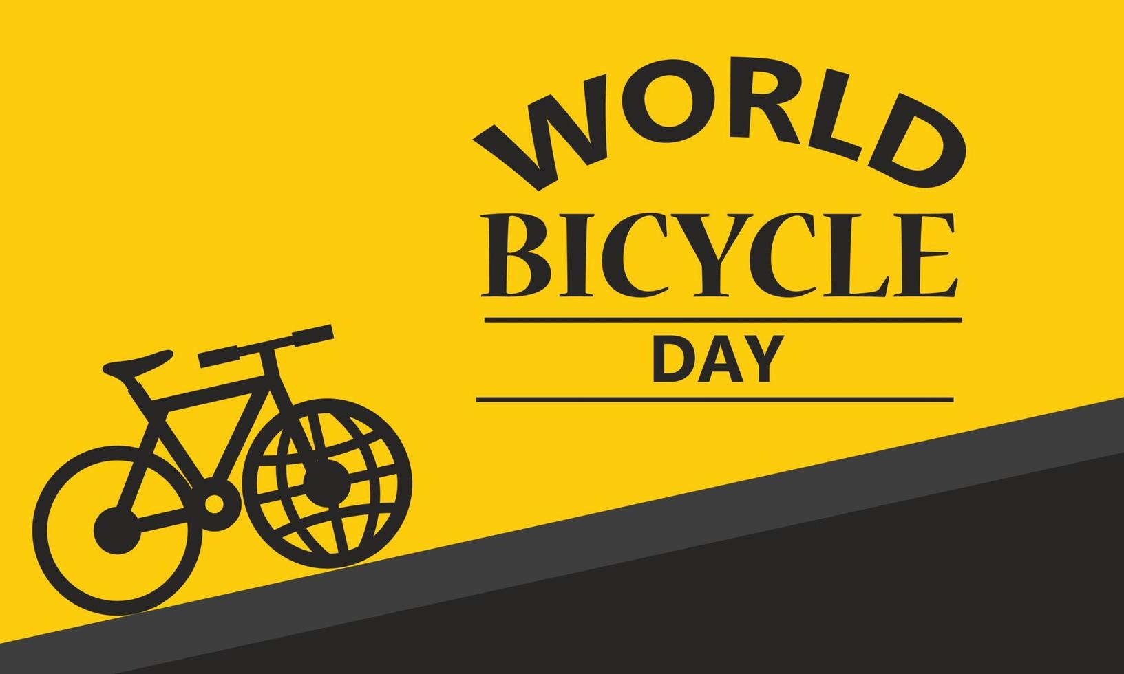 world bicycle day vector design suitable for banner, poster