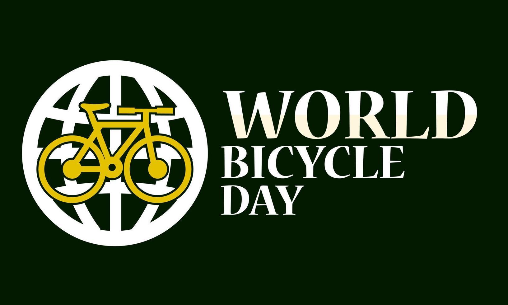 world bicycle day vector design suitable for banner, poster