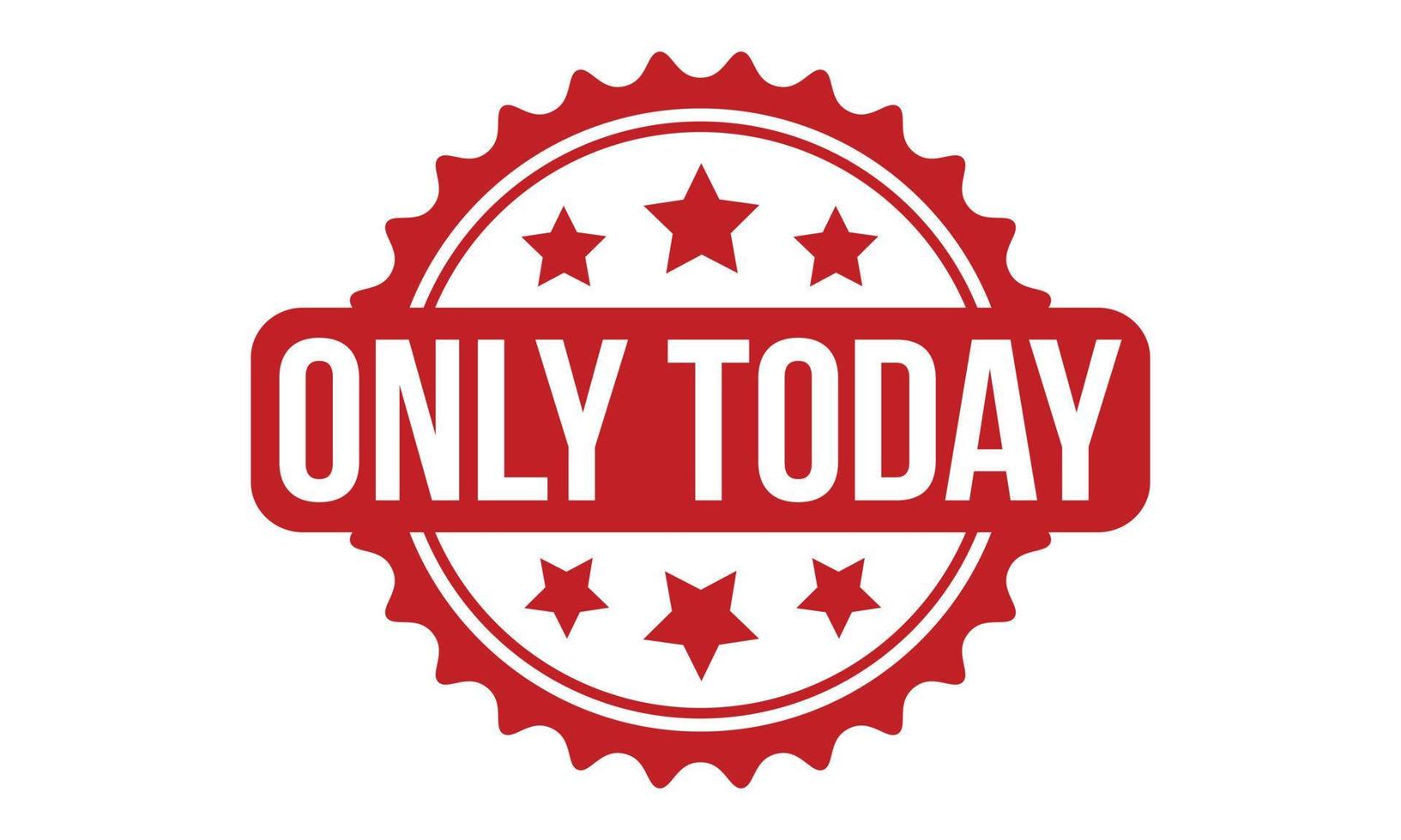 Only Today Rubber Stamp Seal Vector