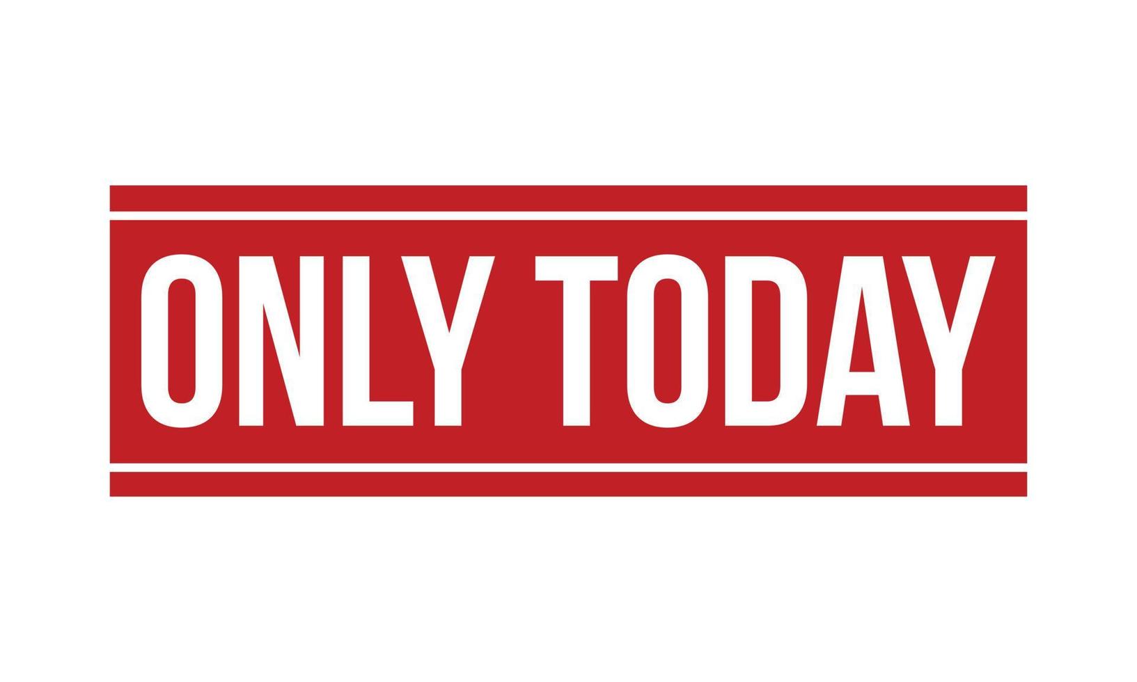Only Today Rubber Stamp Seal Vector