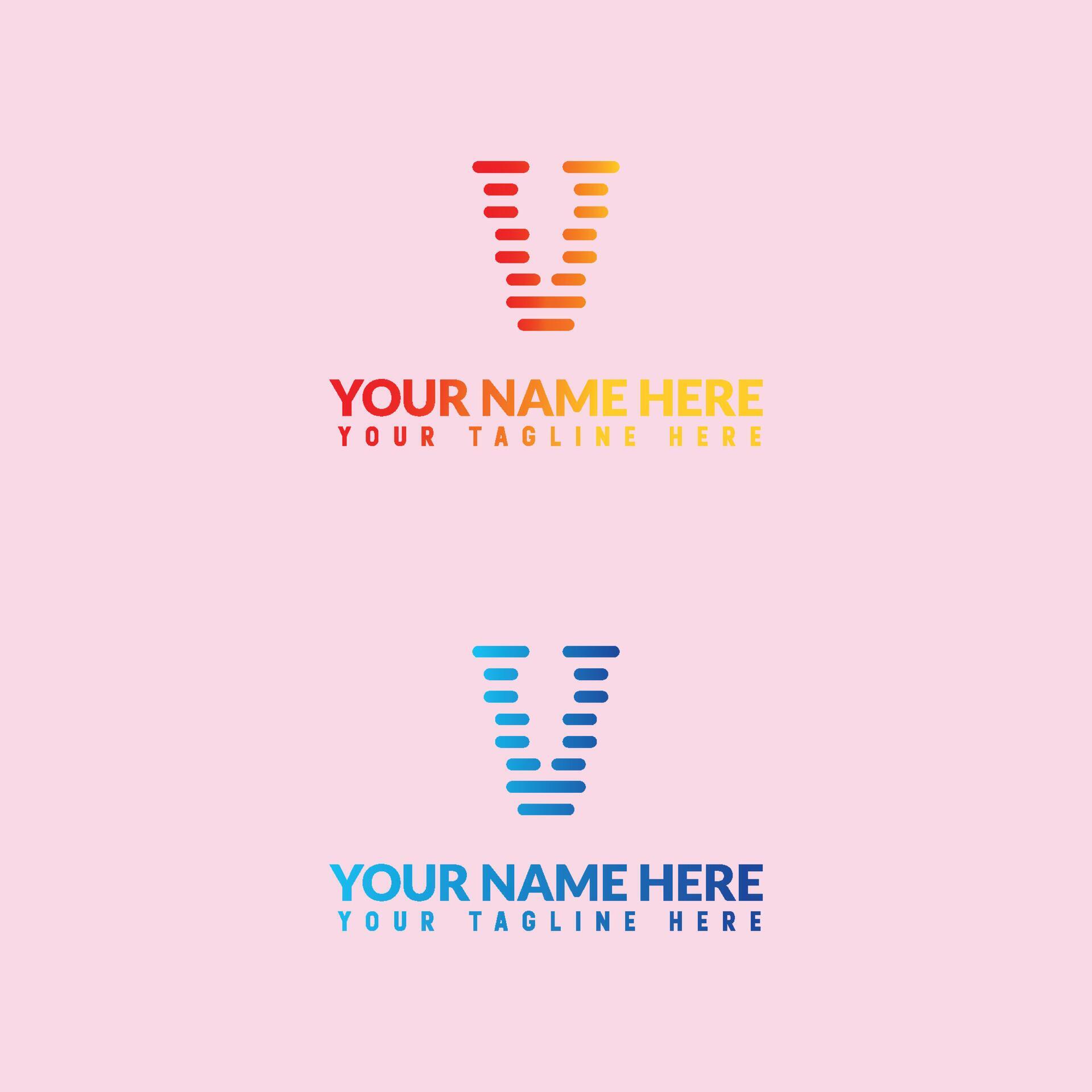 V letter logo or v text logo and v word logo design. 22601245 Vector
