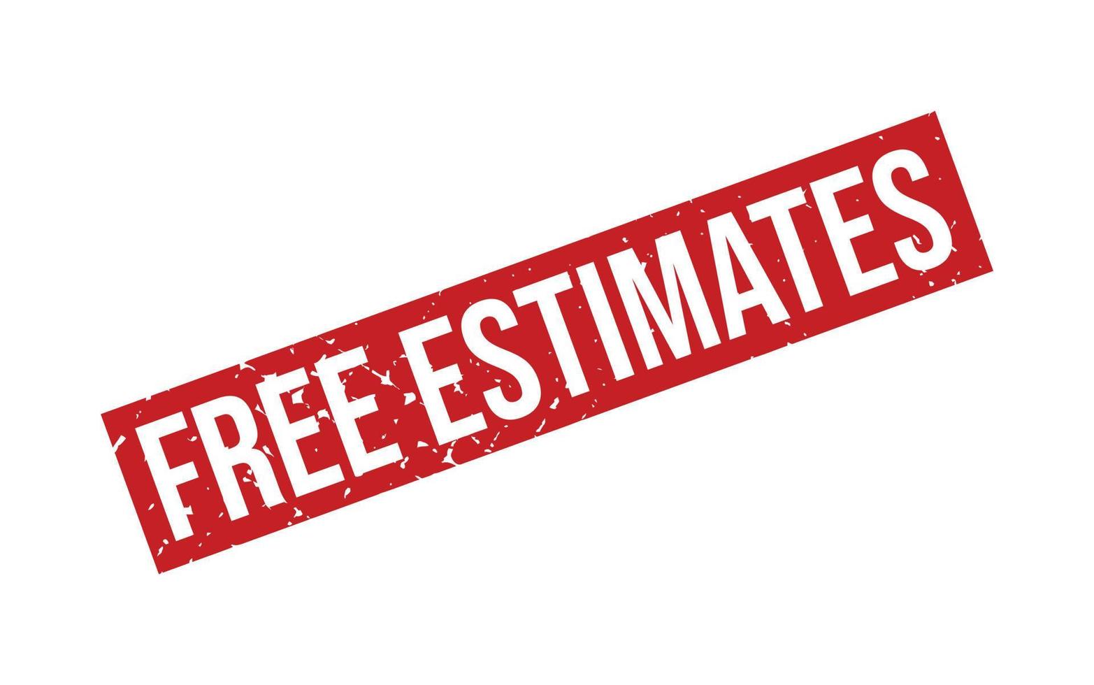 Free Estimates Rubber Stamp Seal Vector