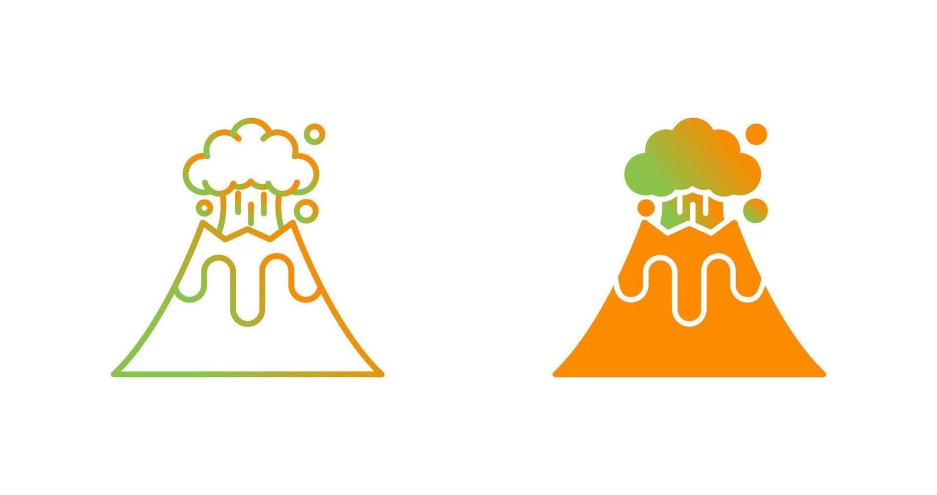 Volcano Vector Icon
