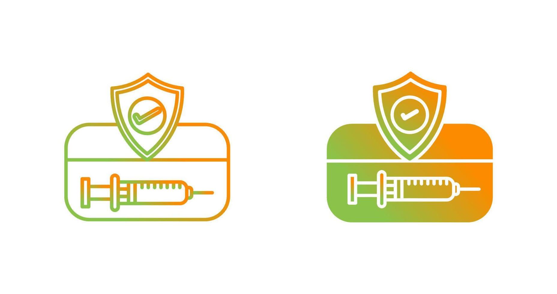 Vaccination Card Vector Icon