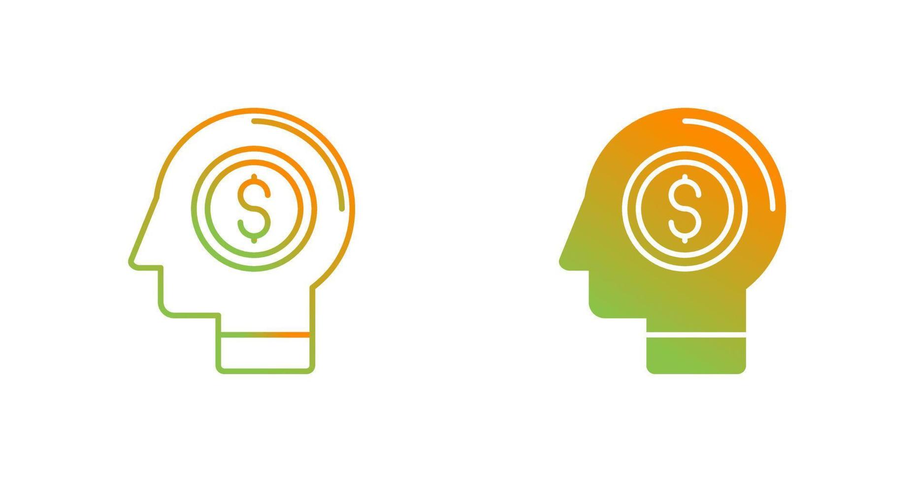 Money Thinking Vector Icon