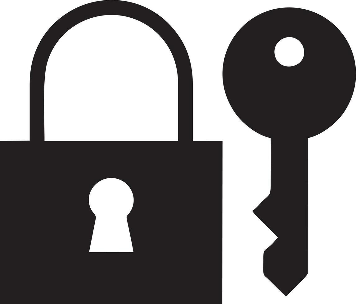 Lock security icon symbol vector image. Illustration of the key secure access system vector design. EPS 10