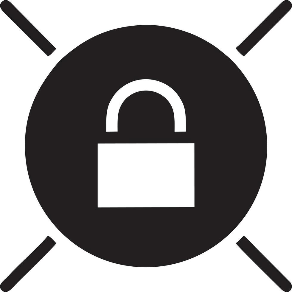 Lock security icon symbol vector image. Illustration of the key secure access system vector design. EPS 10