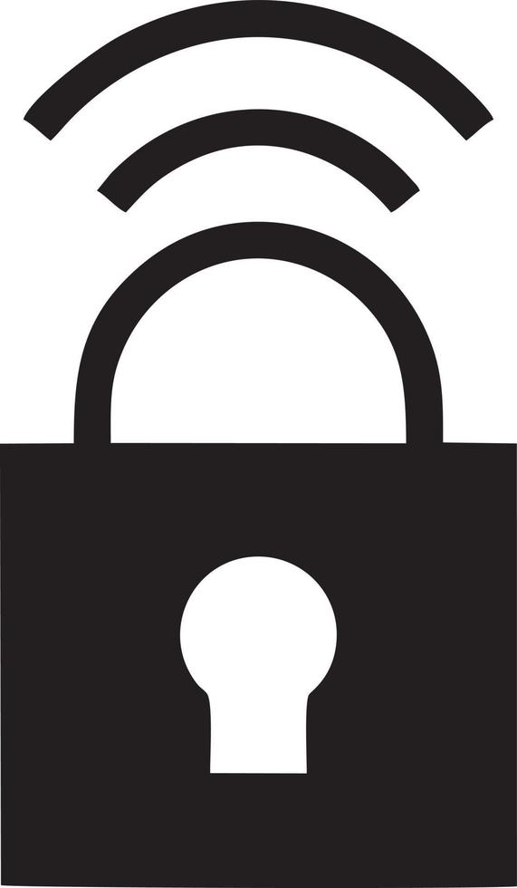 Lock security icon symbol vector image. Illustration of the key secure access system vector design. EPS 10