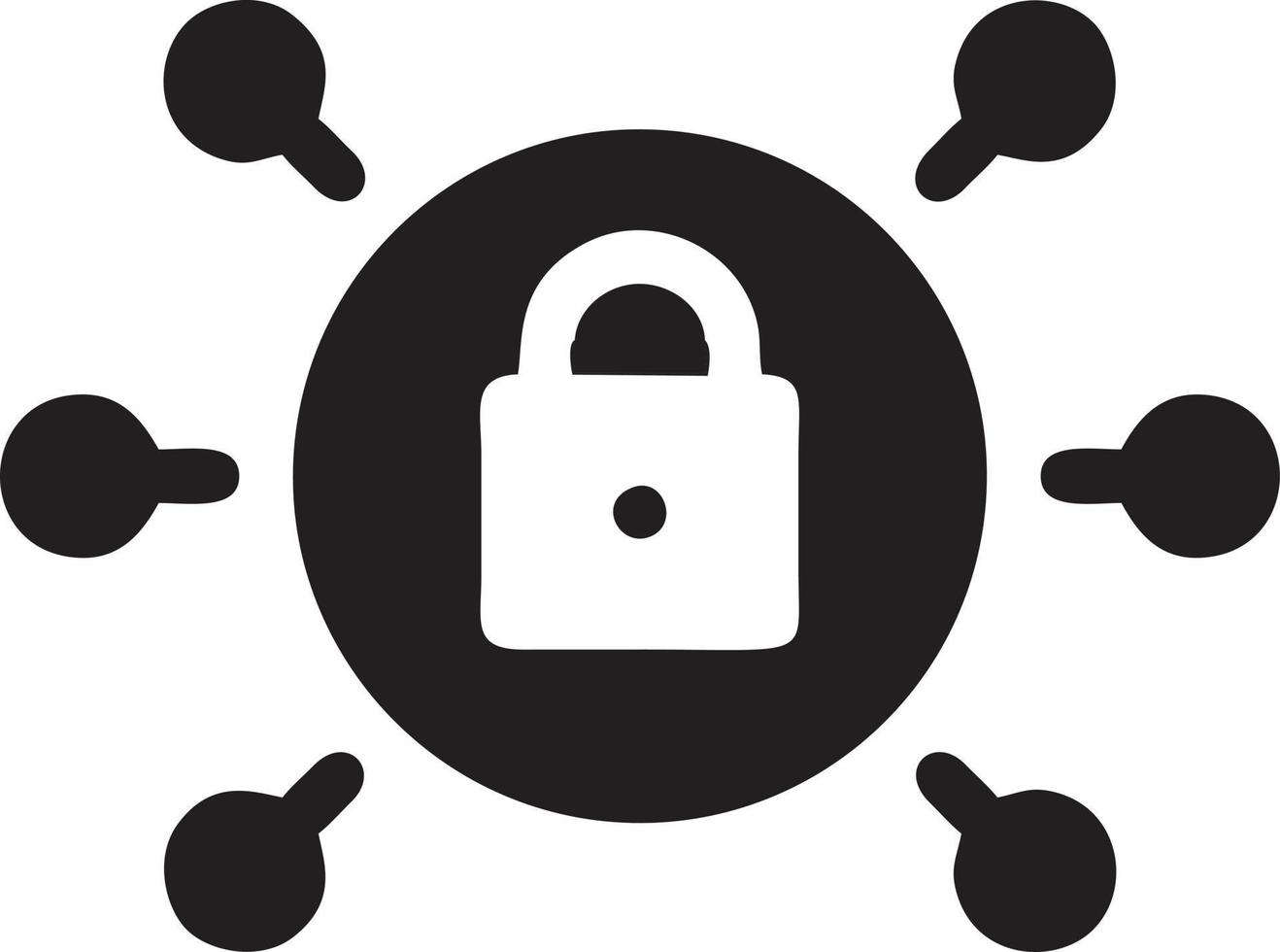 Lock security icon symbol vector image. Illustration of the key secure access system vector design. EPS 10