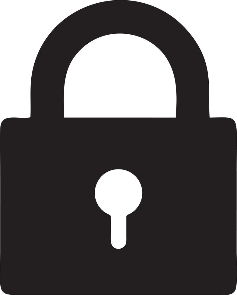 Lock security icon symbol vector image. Illustration of the key secure access system vector design. EPS 10