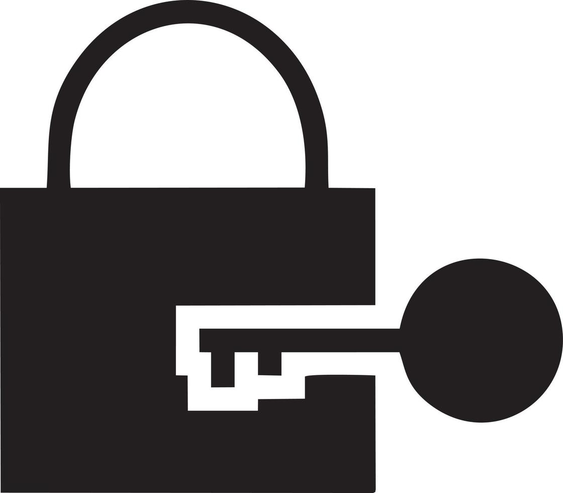 Lock security icon symbol vector image. Illustration of the key secure access system vector design. EPS 10