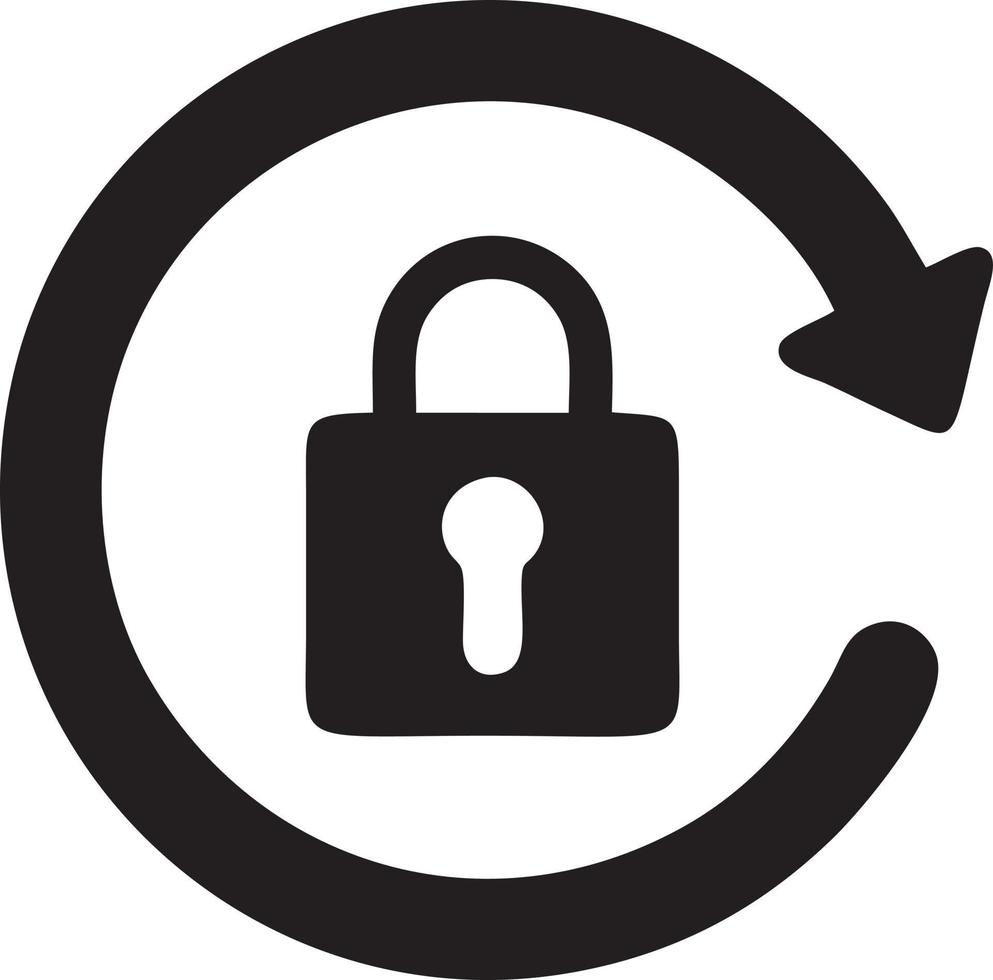 Lock security icon symbol vector image. Illustration of the key secure access system vector design. EPS 10
