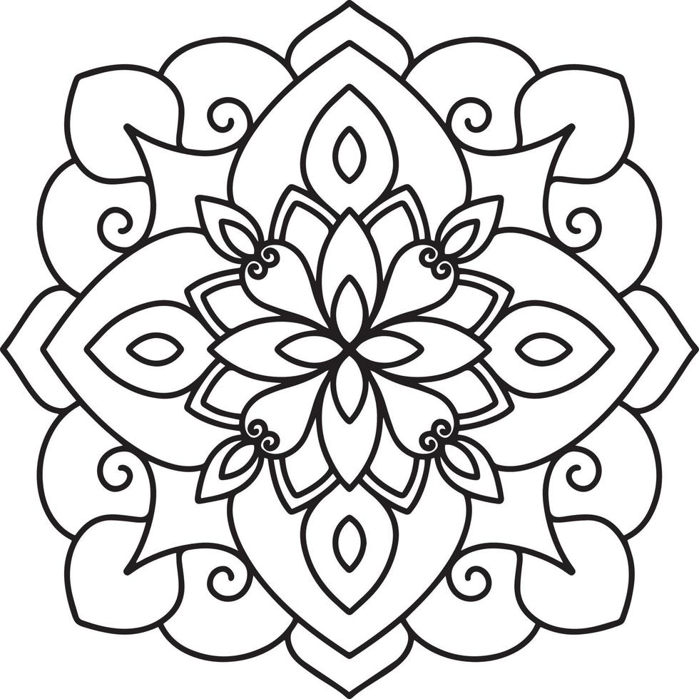 beautyful flower mandala vector