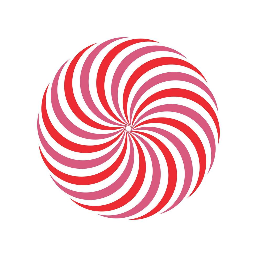 Red and pink motion spiral circle vector