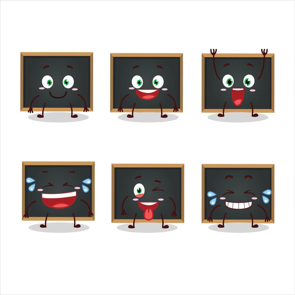 Cartoon character of blackboard with smile expression vector