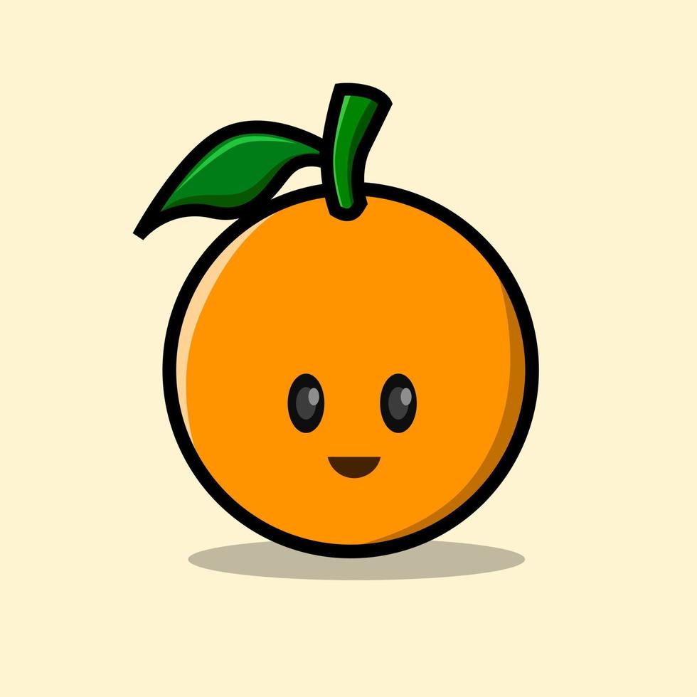 cute orange cartoon illustration. illustration for children's book. vector