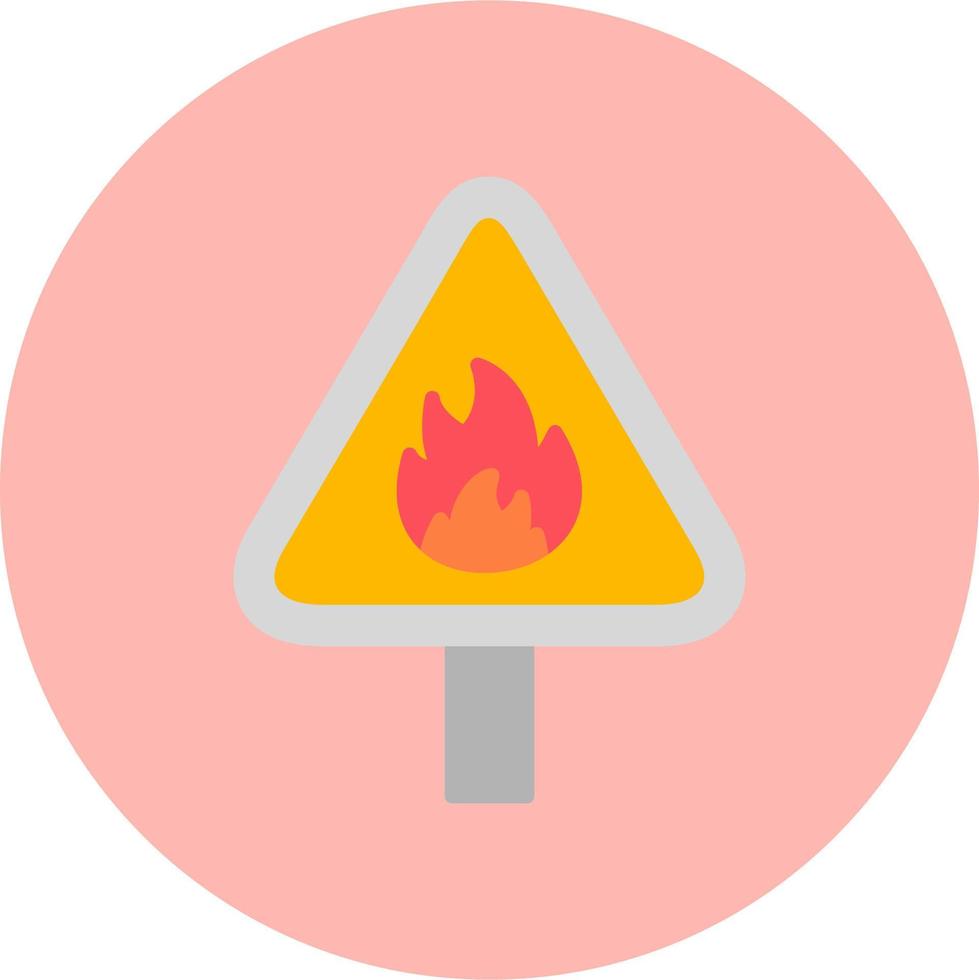 Flammable Vector Icon