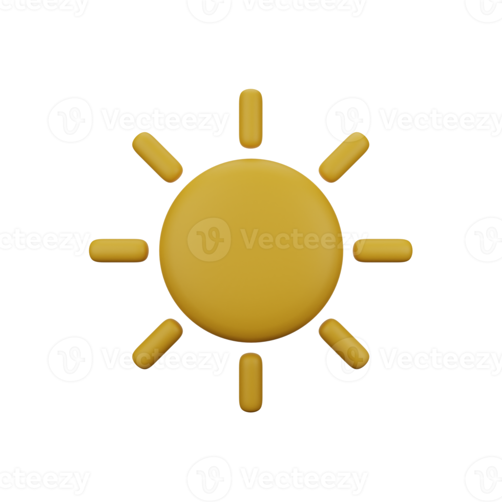 Sun 3D Icons png