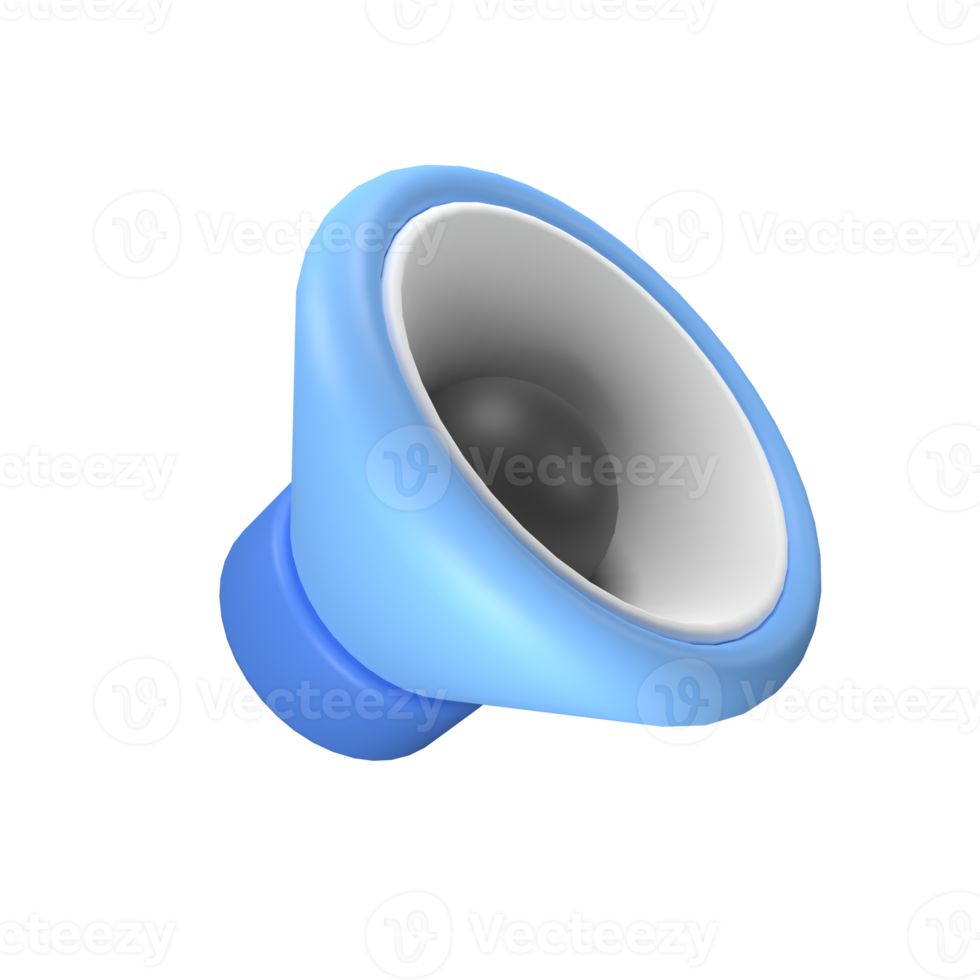 Loudspeaker 3D illustration png