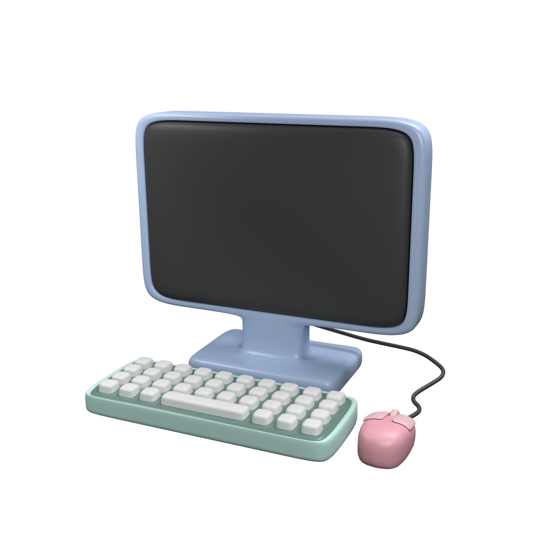 Pc desktop computer 3d illustration 22603433 png