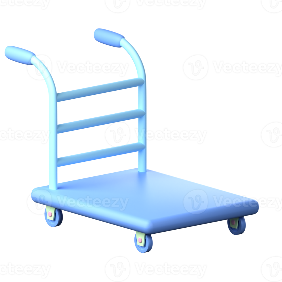 Trolley 3D Icon Illustration png