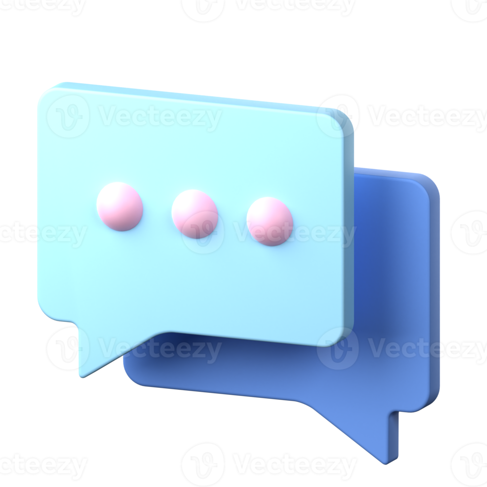 Chat 3D Icon Illustration png