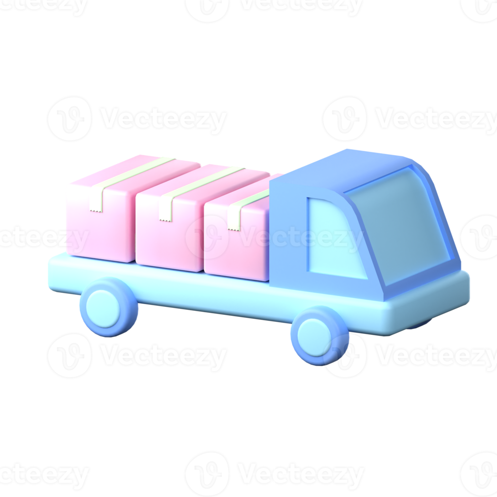 Delivery 3D Icon Illustration png