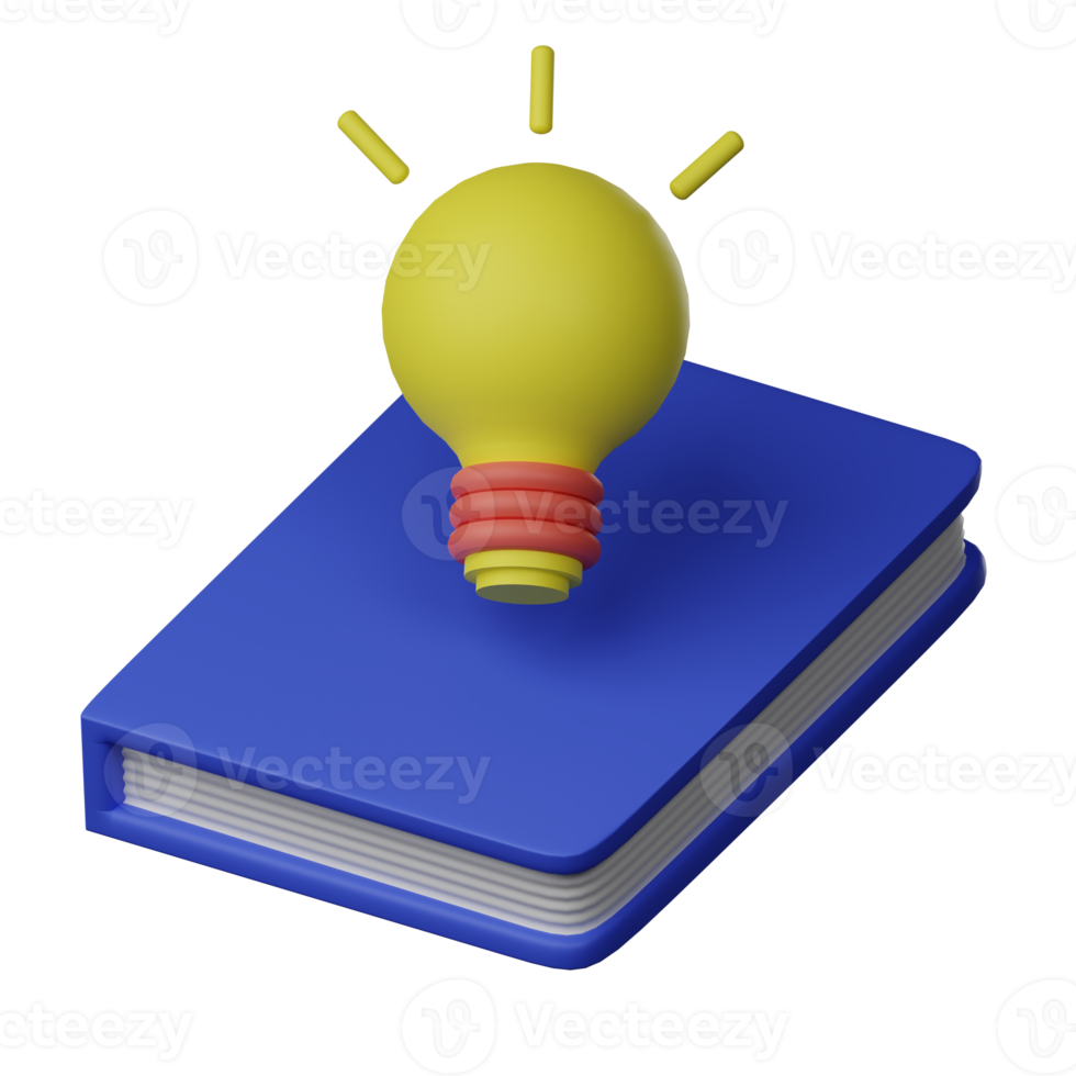 Creative Learning 3D Icon Illustration png