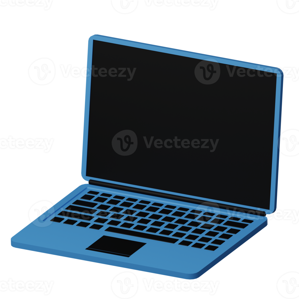 laptop 3d icoon illustratie png