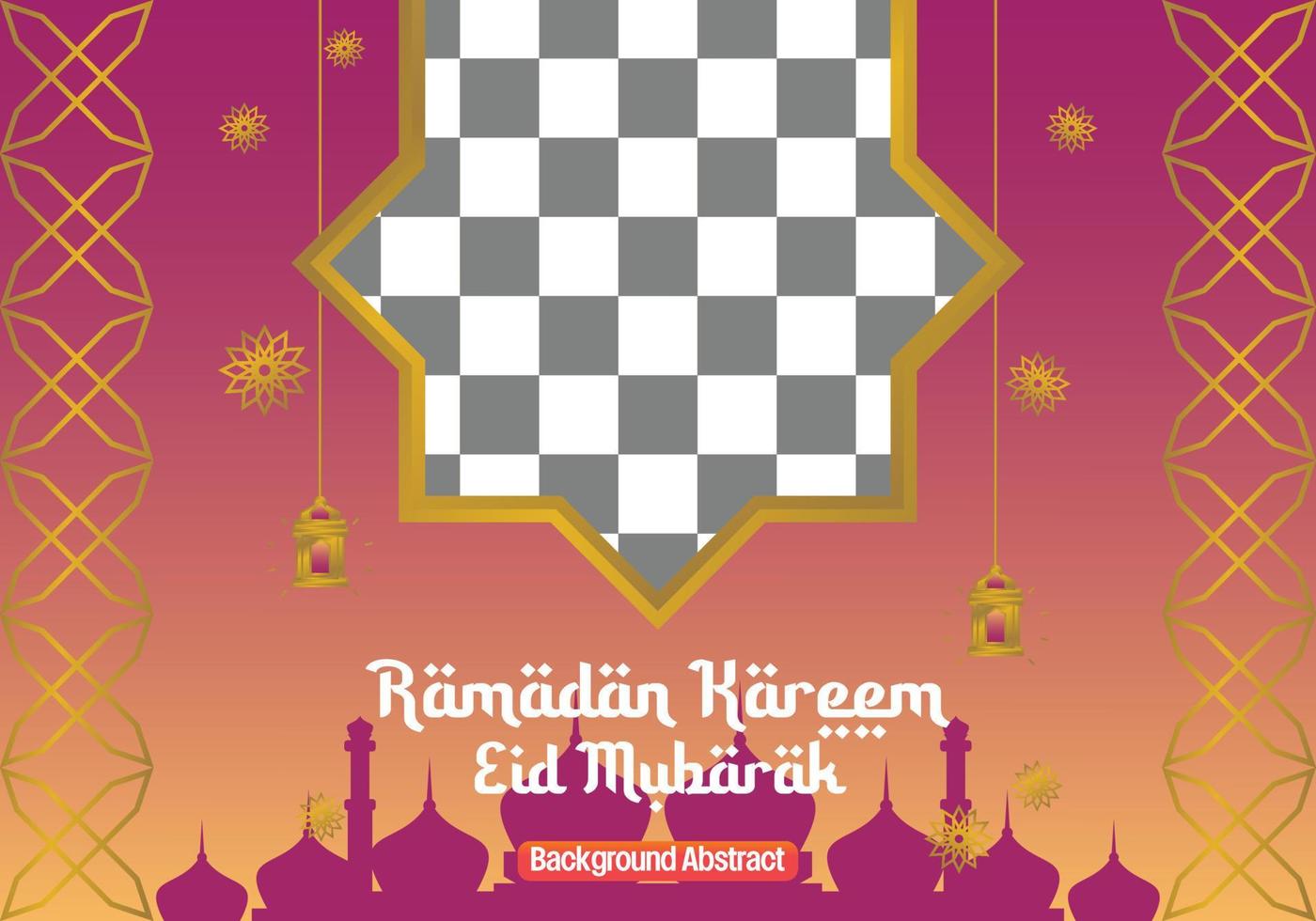 editable ramadan sale poster template. with mandala ornaments, lanterns and the silhouette of a mosque. Design for social media, banner, greeting card and web. Islamic holiday vector illustration