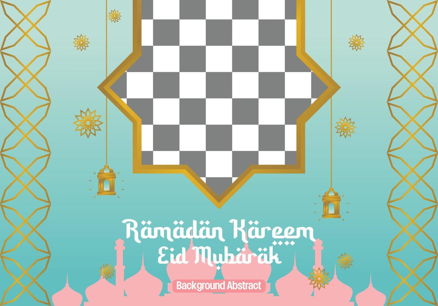 editable ramadan sale poster template. with mandala ornaments, lanterns and the silhouette of a mosque. Design for social media, banner, greeting card and web. Islamic holiday vector illustration