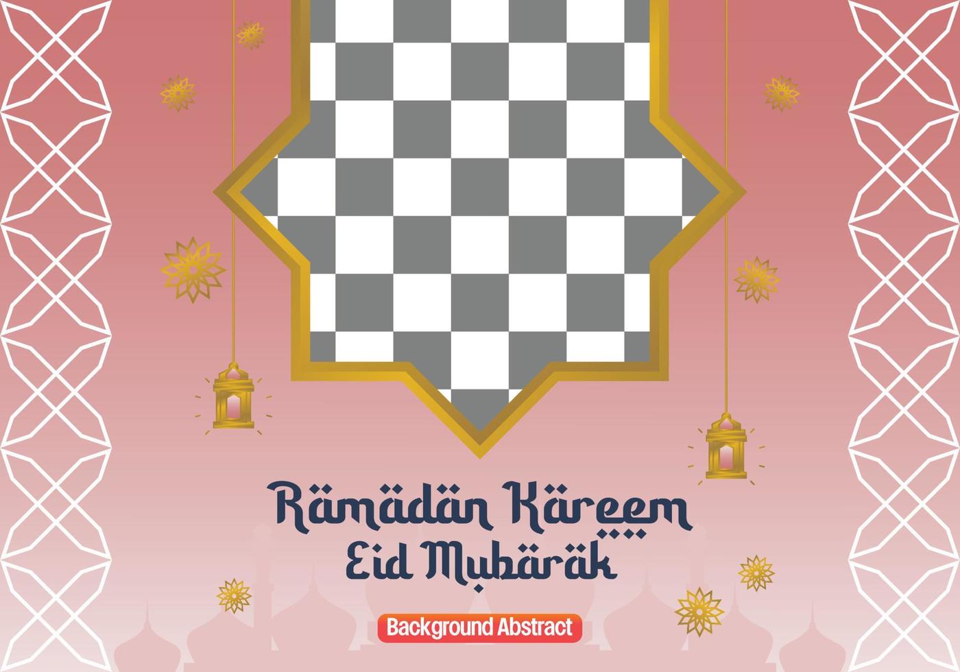 editable ramadan sale poster template. with mandala ornaments, lanterns and the silhouette of a mosque. Design for social media, banner, greeting card and web. Islamic holiday vector illustration