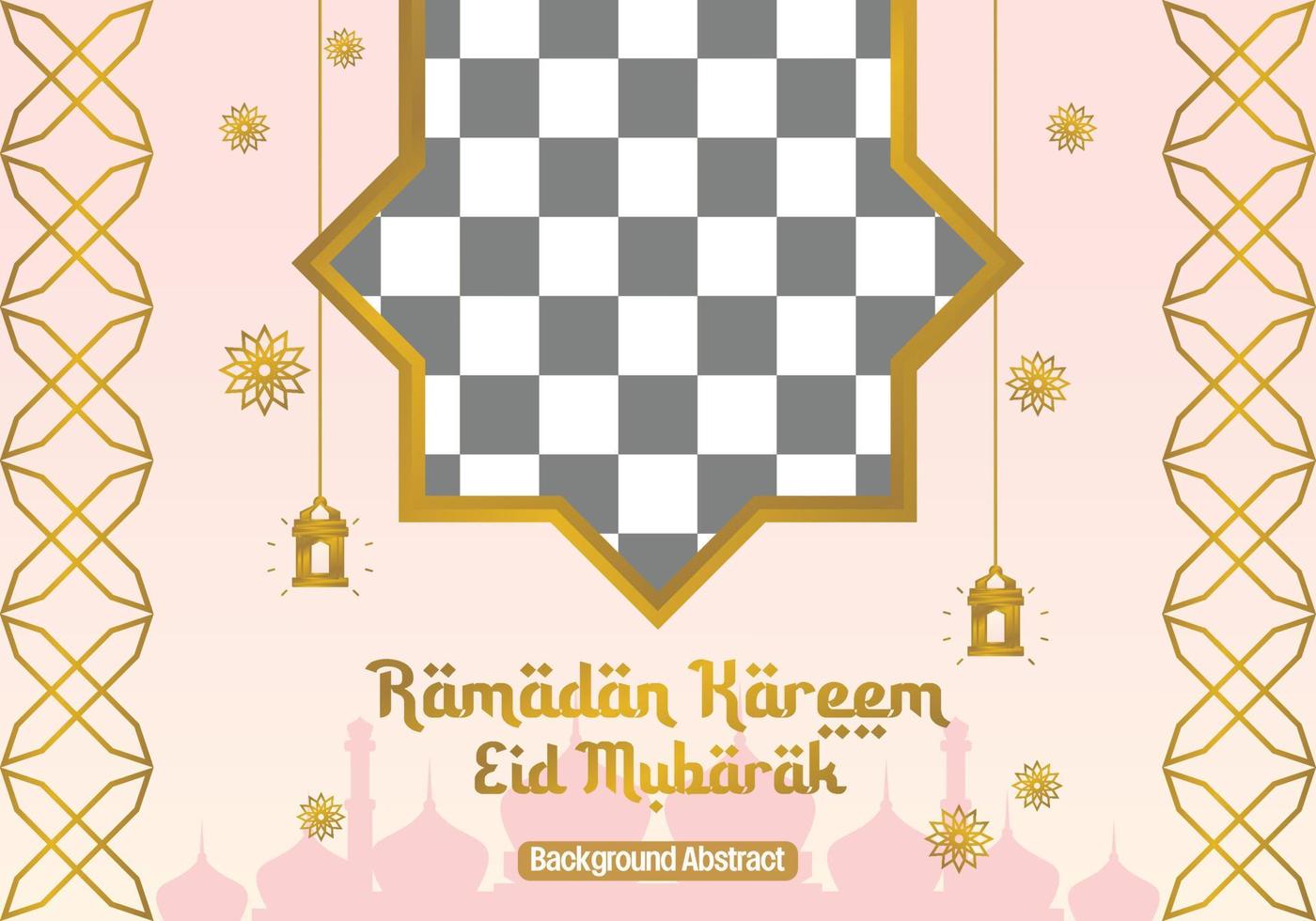 editable ramadan sale poster template. with mandala ornaments, lanterns and the silhouette of a mosque. Design for social media, banner, greeting card and web. Islamic holiday vector illustration