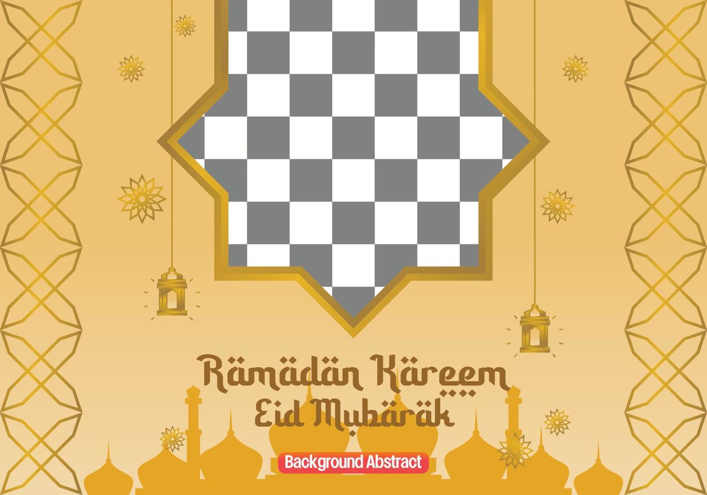 editable ramadan sale poster template. with mandala ornaments, lanterns and the silhouette of a mosque. Design for social media, banner, greeting card and web. Islamic holiday vector illustration