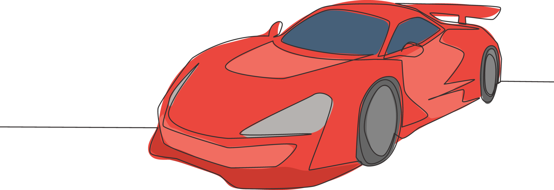 Single continuous line drawing elegant race car. Beautiful sports car boys  favorite. Cars with reliable speed for racing. Racer transport concept. One  line draw graphic design vector illustration 8722009 Vector Art at