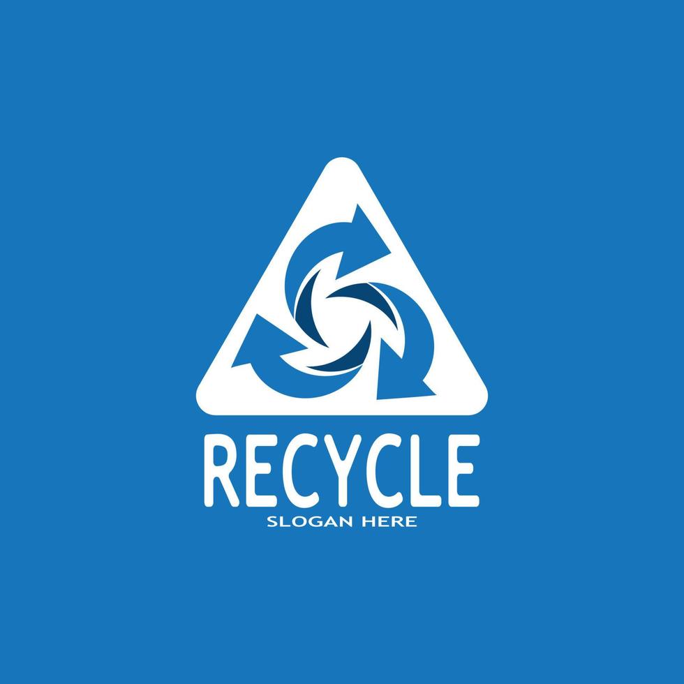 reciclar icono - reciclaje símbolo reutilizar vector gráficos logo