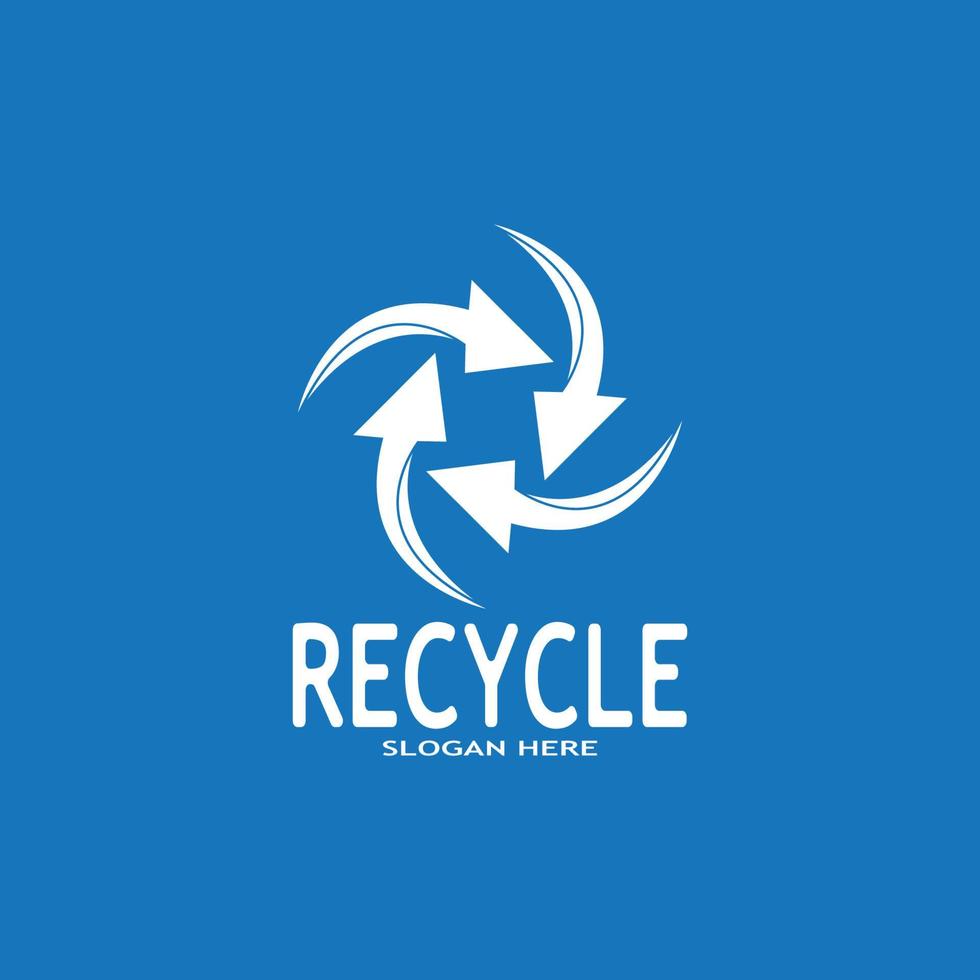 reciclar icono - reciclaje símbolo reutilizar vector gráficos logo