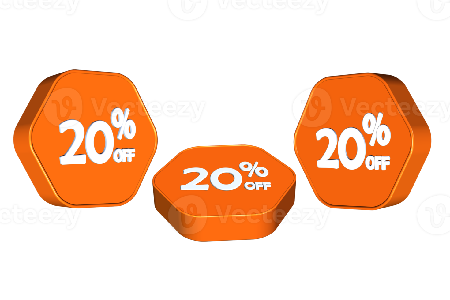 bundle of shape discount percentage sign icon orange color png
