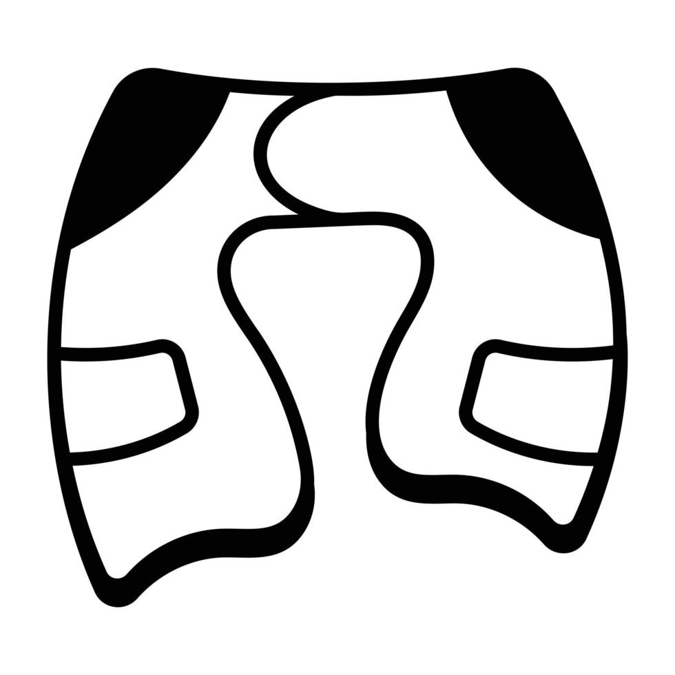 Trendy Thigh Guard vector
