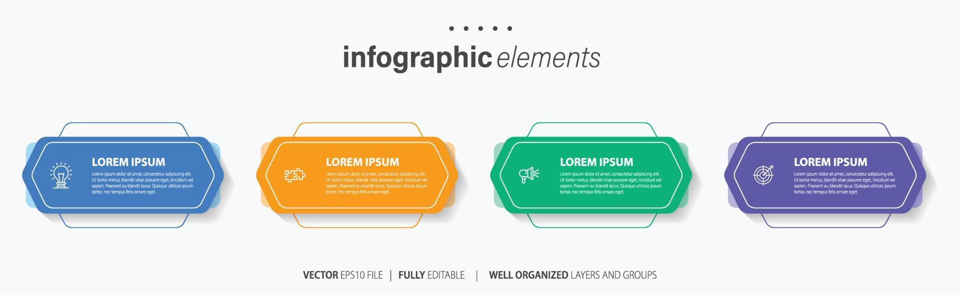 Vector infographic template