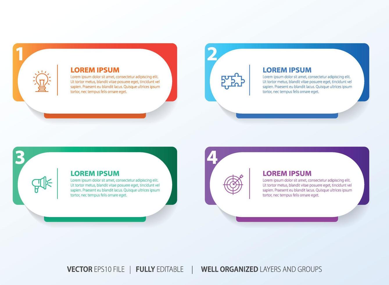 Business Infographic with modern design vector. vector