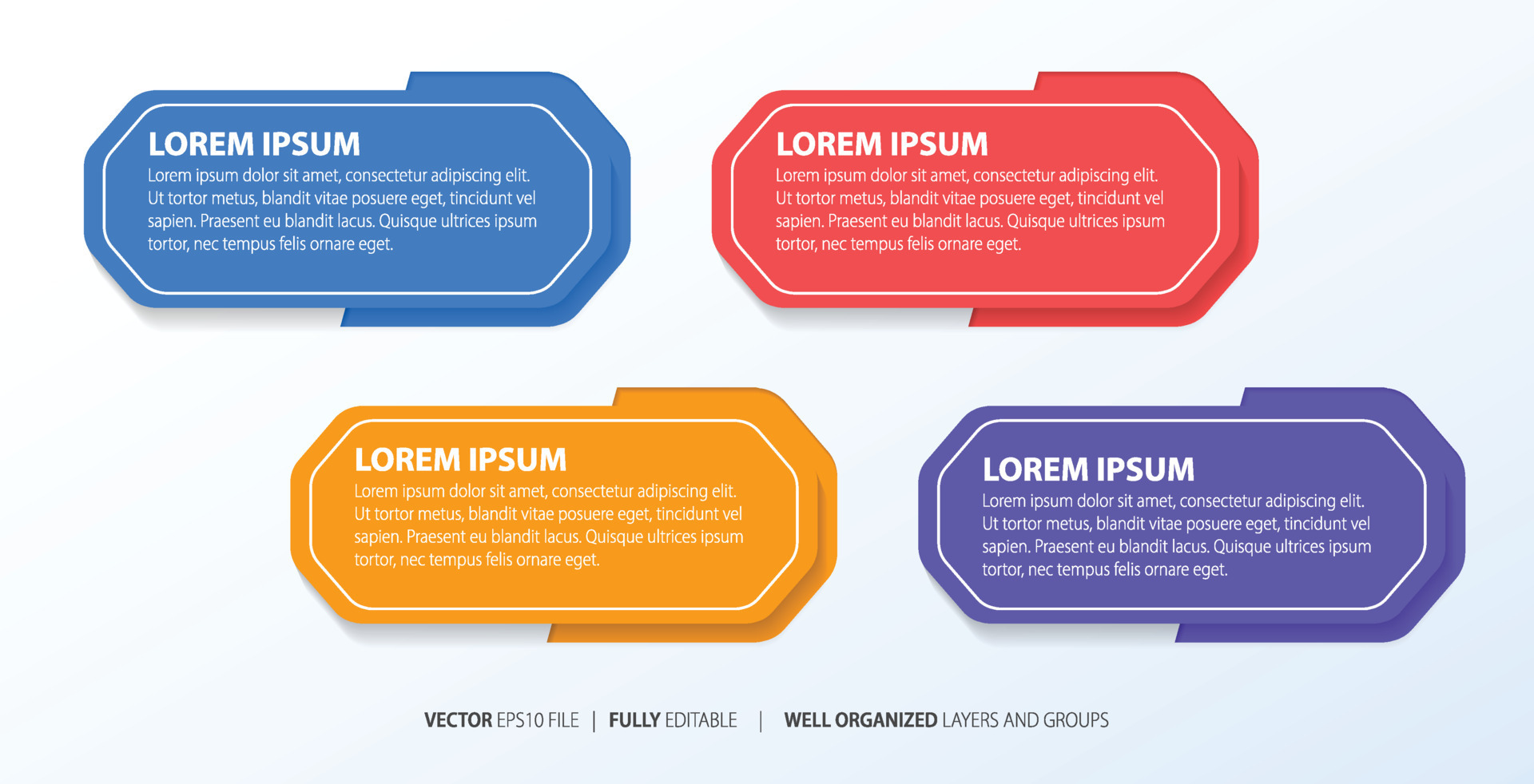Four numbered rectangular frames placed in horizontal row. Concept of 4