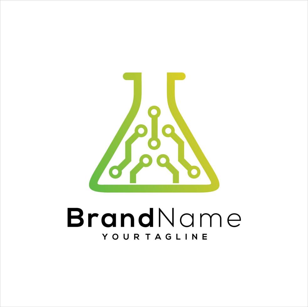 lab logo designs concept, science and medicine creative symbol, tech logo template vector