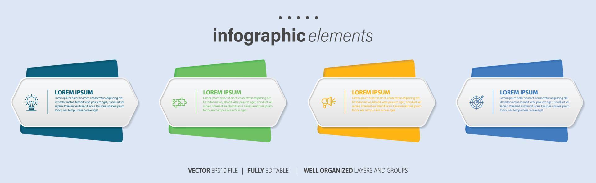 Infographic elements data visualization vector
