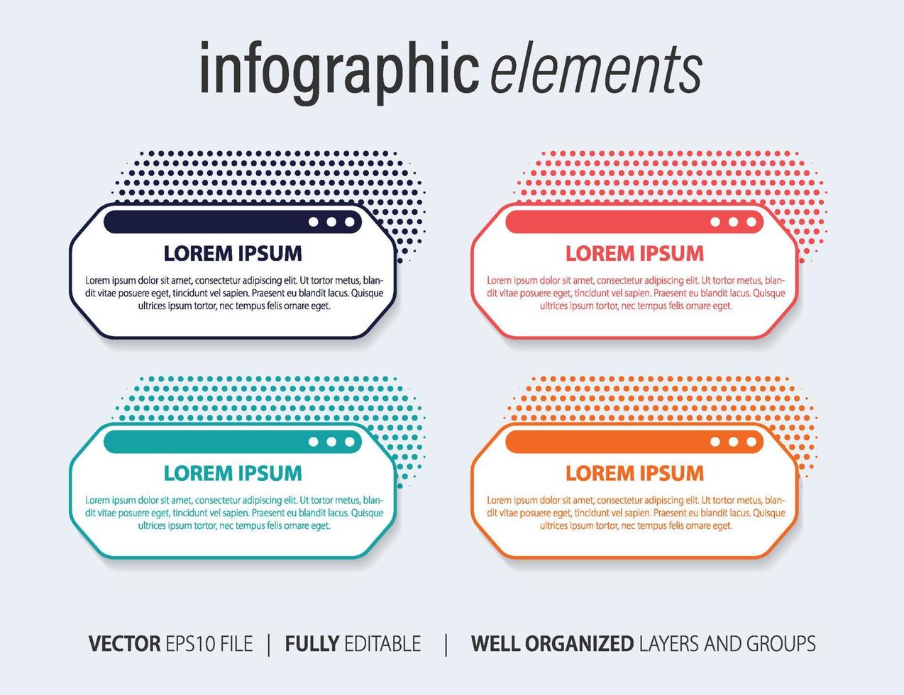 Business Infographic with modern design vector. vector