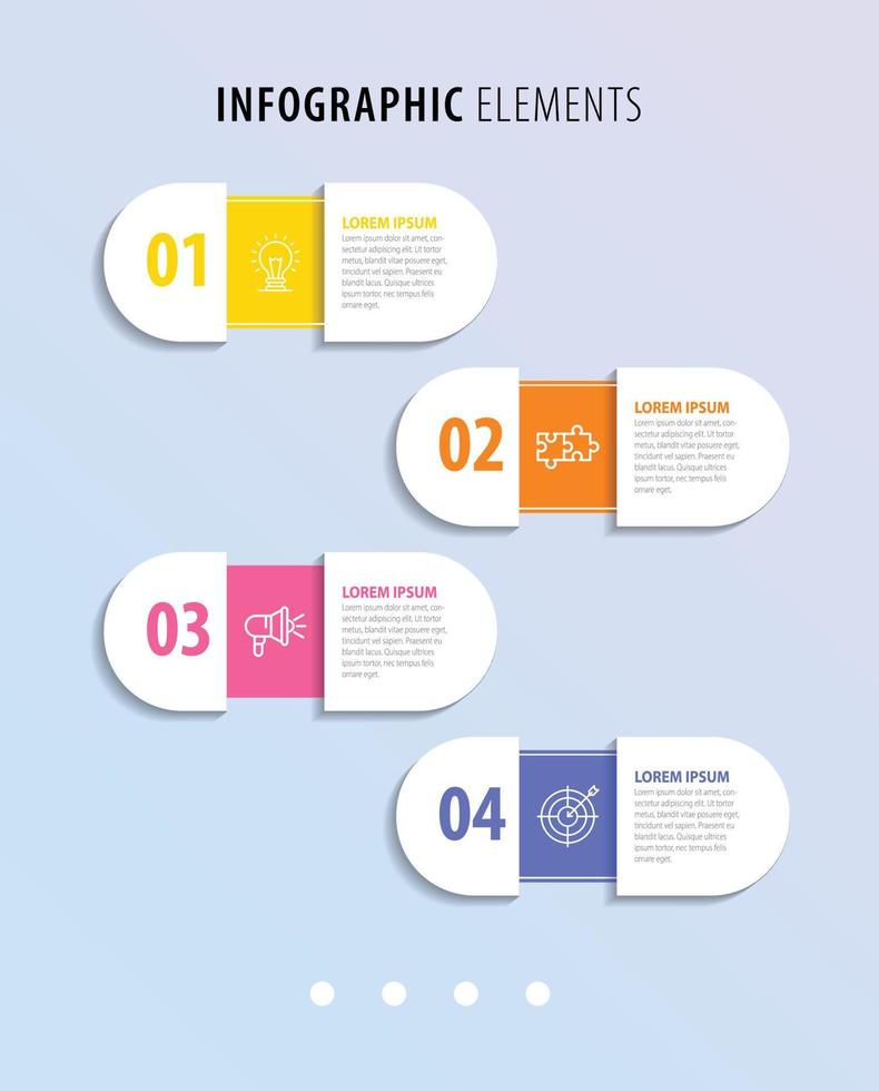 Business data visualization. Process chart. Abstract elements of graph, diagram with steps, options, parts or processes. Vector business template for presentation. Creative concept for infographic.