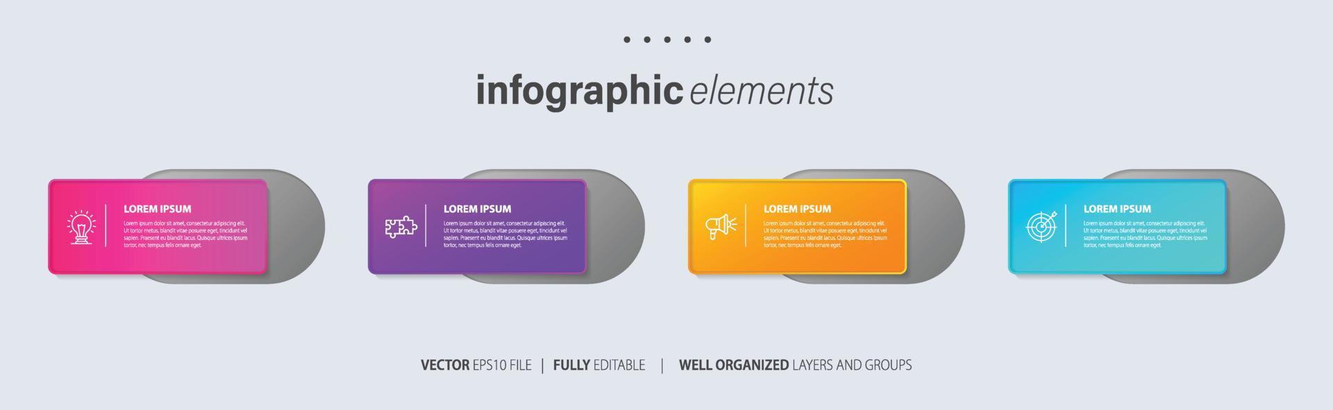 Vector infographic template