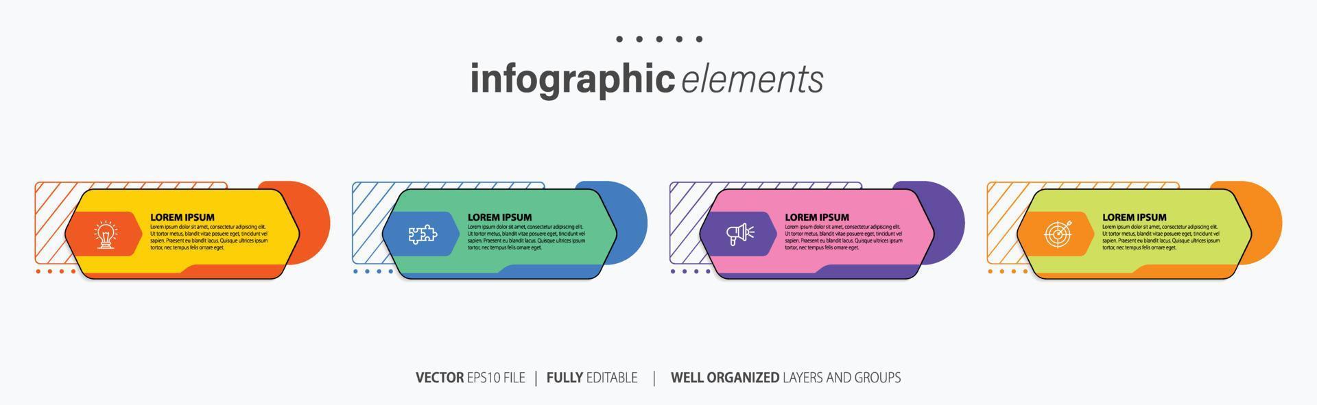 plantilla de infografía vectorial vector