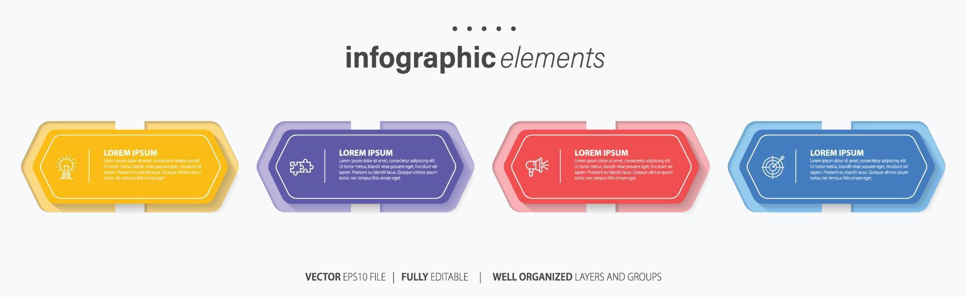 Vector infographic template